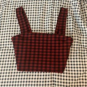 Plaid crop top